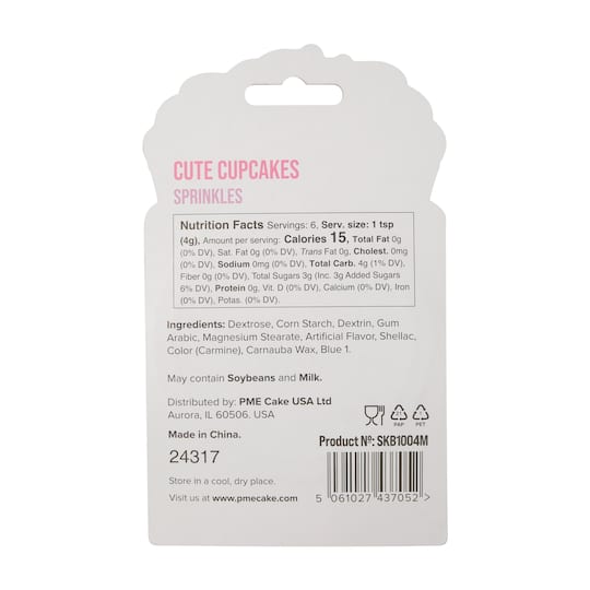 PME Cake Sweet Street™ Cute Cupcakes Sprinkles